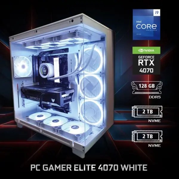 PC Gamer Elite 4070 White