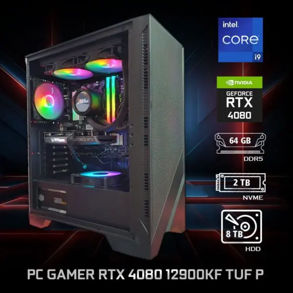 PC Gamer RTX 4080 12900KF TUF P