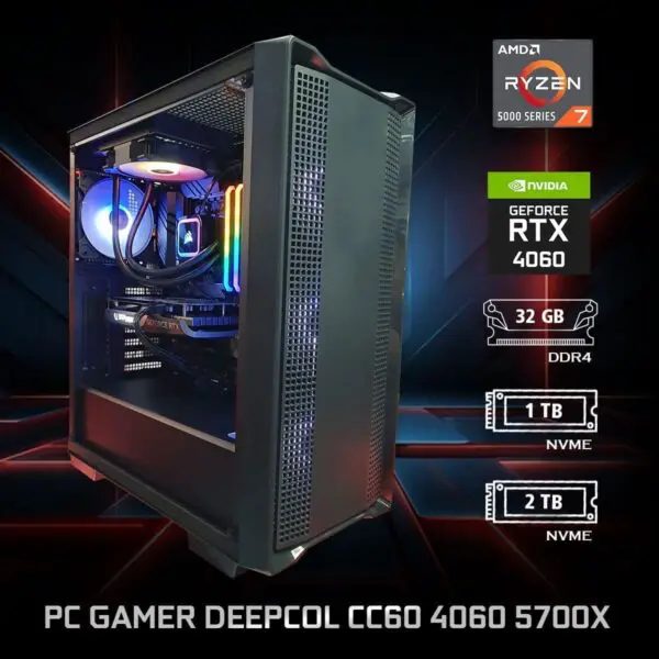 PC Gamer Deepcol CC60 4060 5700X