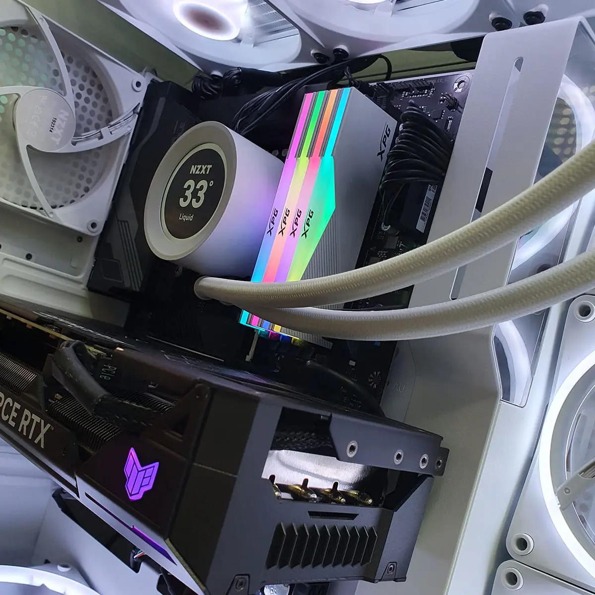 PC Gamer Dai Vernon White 4080 -ASSEMBLED PRO COMPUTER - Bulltech Store