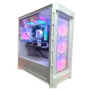 PC Gamer White Vermithor 7700X - ASSEMBLED PRO COMPUTER - Bulltech Store