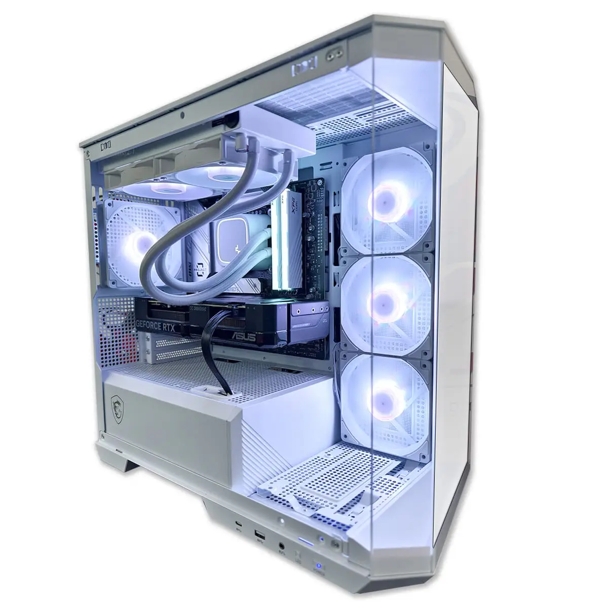 PC Gamer 4070 White Project Zero - ASSEMBLED PRO COMPUTER - Bulltech Store