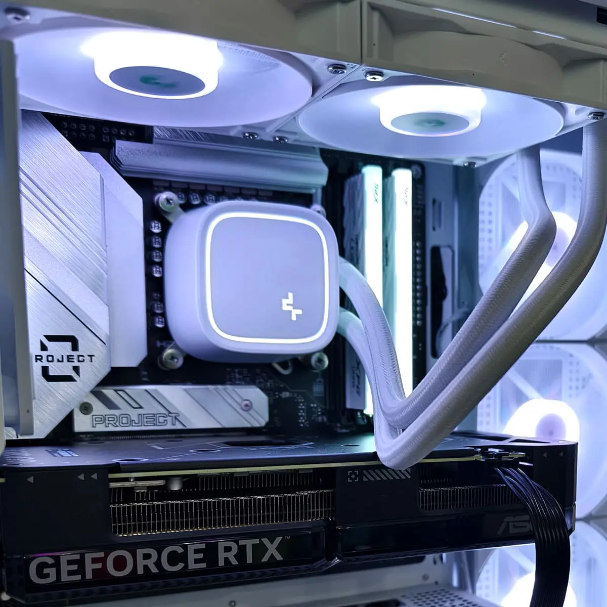 PC Gamer 4070 White Project Zero - ASSEMBLED PRO COMPUTER - Bulltech Store