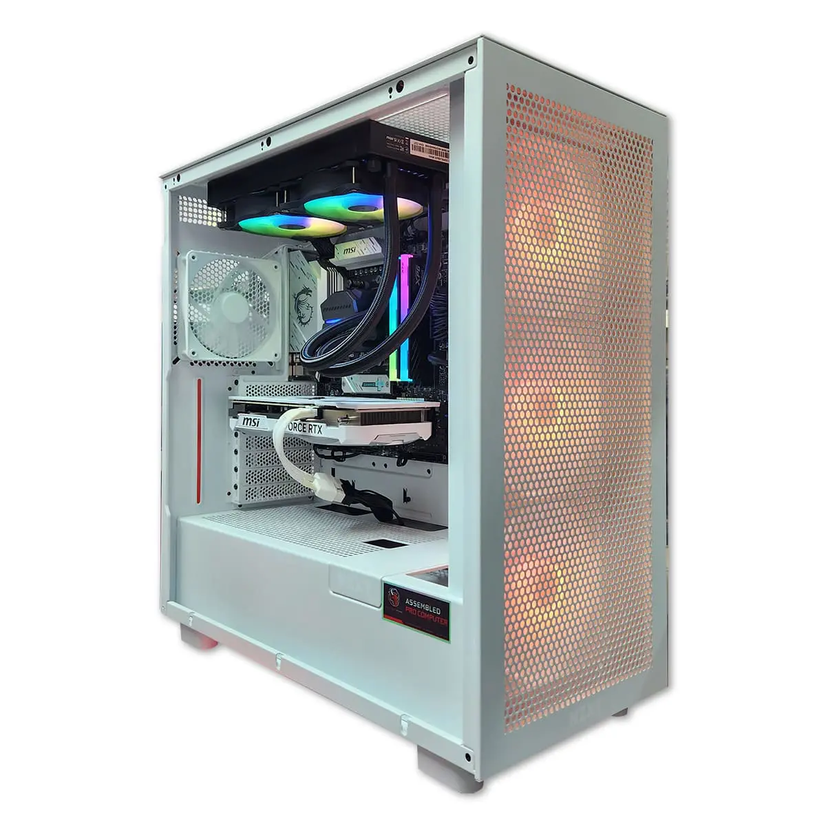 PC Gamer Zugby White 4070 Plus - ASSEMBLED PRO COMPUTER - Bulltech Store