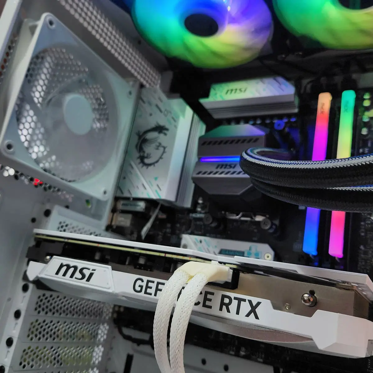 PC Gamer Zugby White 4070 Plus - ASSEMBLED PRO COMPUTER - Bulltech Store