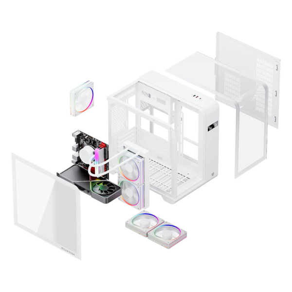 Gabinete Balam Rush Tank Expert Curve 6400 Blanco - ASSEMBLED PRO COMPUTER - Bulltech Store - Tienda en CDMX
