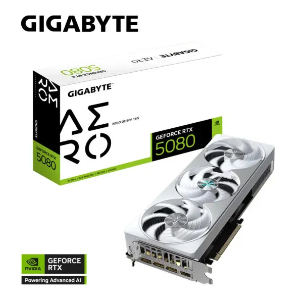 Tarjeta de Video GIGABYTE GeForce RTX™ 5080 AERO OC SFF 16G - ASSEMBLED PRO COMPUTER - Bulltech Store - Tienda en CDMX