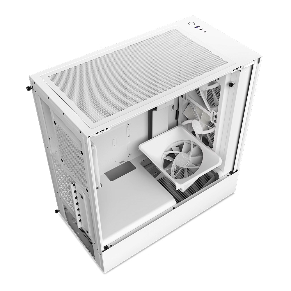 Gabinete NZXT H5 Flow RGB Blanco