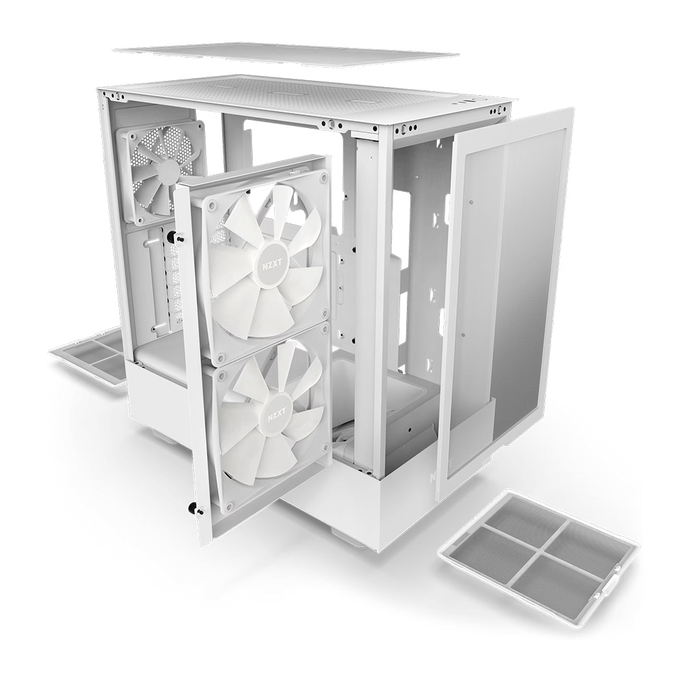 Gabinete NZXT H5 Flow RGB Blanco