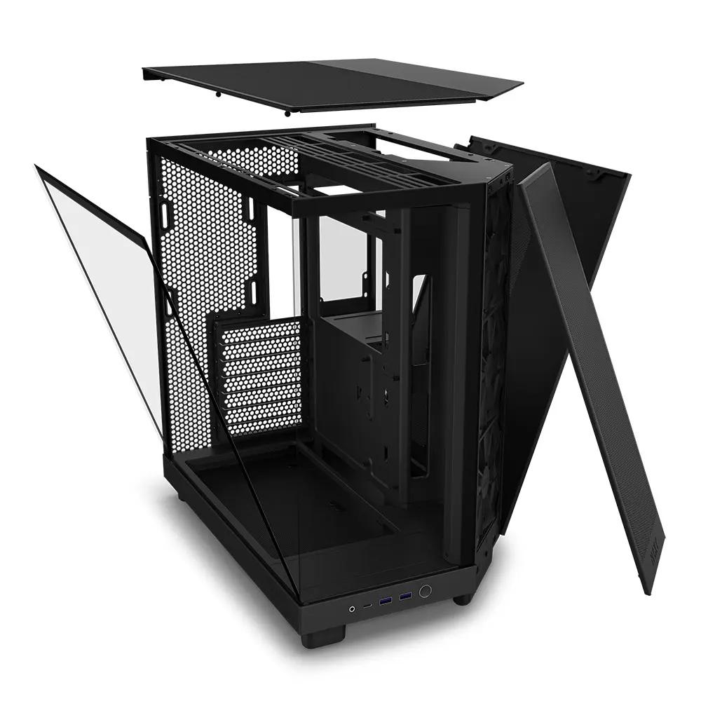 Gabinete NZXT H6 FLOW Negro RGB