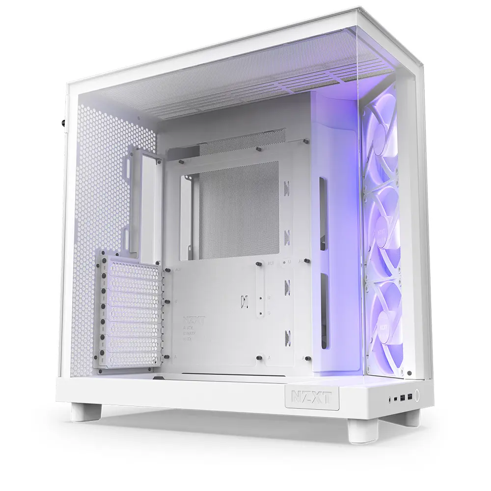 Gabinete NZXT H6 FLOW WHITE RGB