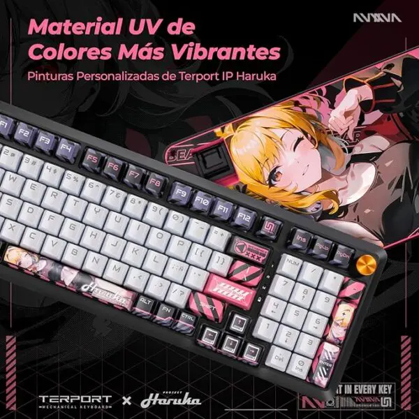 Teclado Mecánico Gamer Anime TERPORT HARUKA