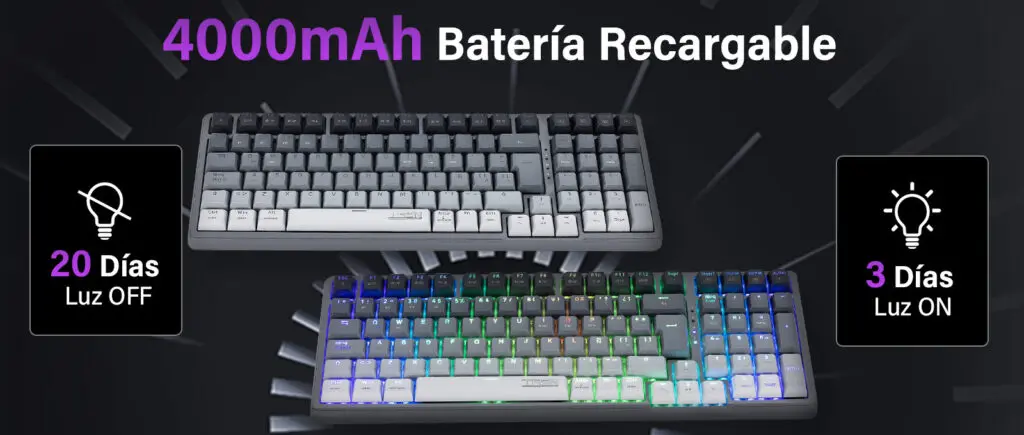 Teclado Gamer Mecánico Inalámbrico Terport TR9N