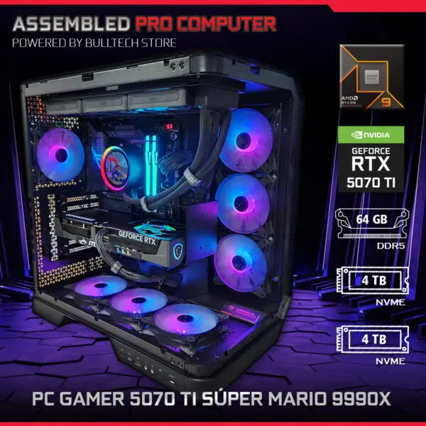 PC Gamer 5070 TI Súper Mario 9990X