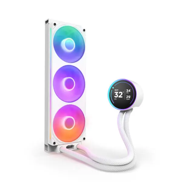 Enfriamiento Líquido NZXT Kraken Elite 360 RGB Blanco - Bulltech Store - Tienda en CDMX