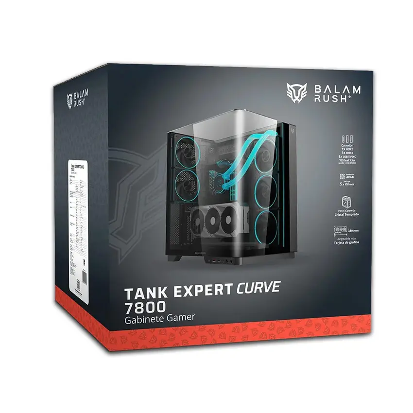 Gabinete Balam Rush Tank Expert Curve 7800 - Bulltech Store - Tienda en CDMX