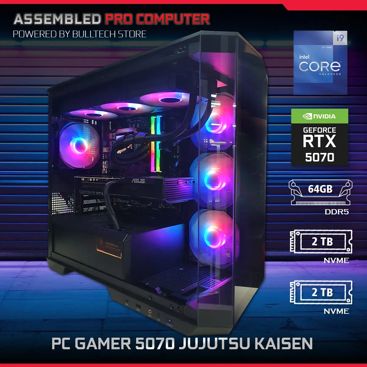 PC Gamer 5070 Jujutsu Kaisen - Bulltech Store - Tienda en CDMX