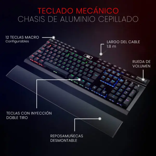 Teclado Gamer Redragon Yama K550 - Bulltech Store - Tienda en CDMX