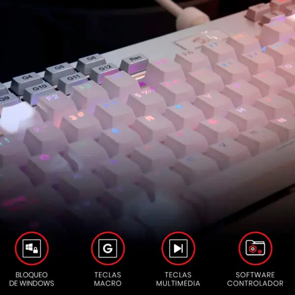 Teclado Gamer Redragon Yama K550 Blanco - Bulltech Store - Tienda en CDMX