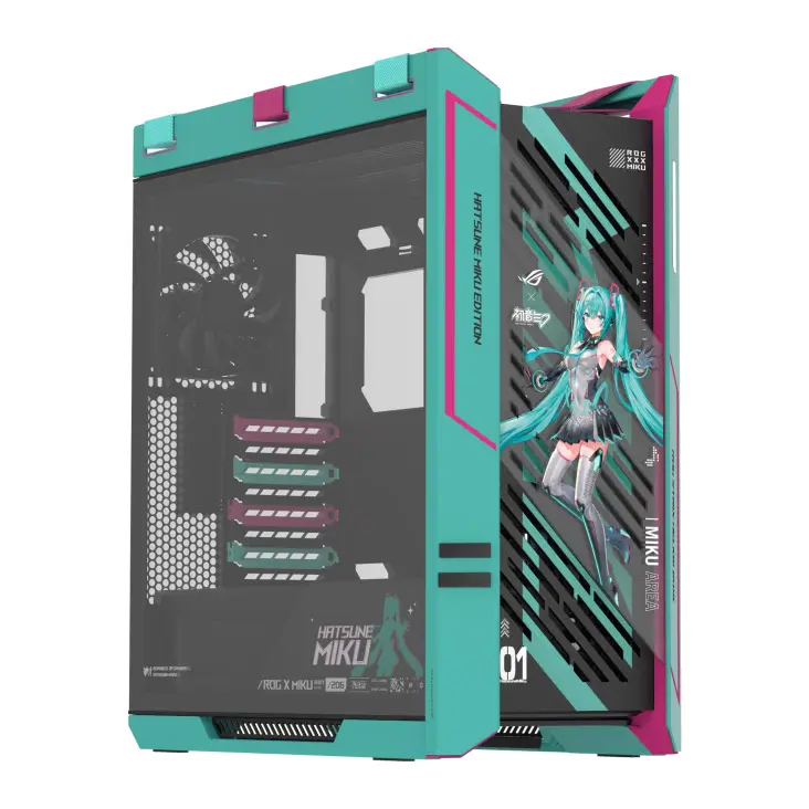 Gabinete Gamer ASUS ROG Strix Helios II Hatsune Miku Edition - Bulltech Store - Tienda en CDMX