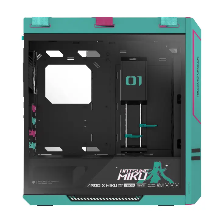 Gabinete Gamer ASUS ROG Strix Helios II Hatsune Miku Edition - Bulltech Store - Tienda en CDMX