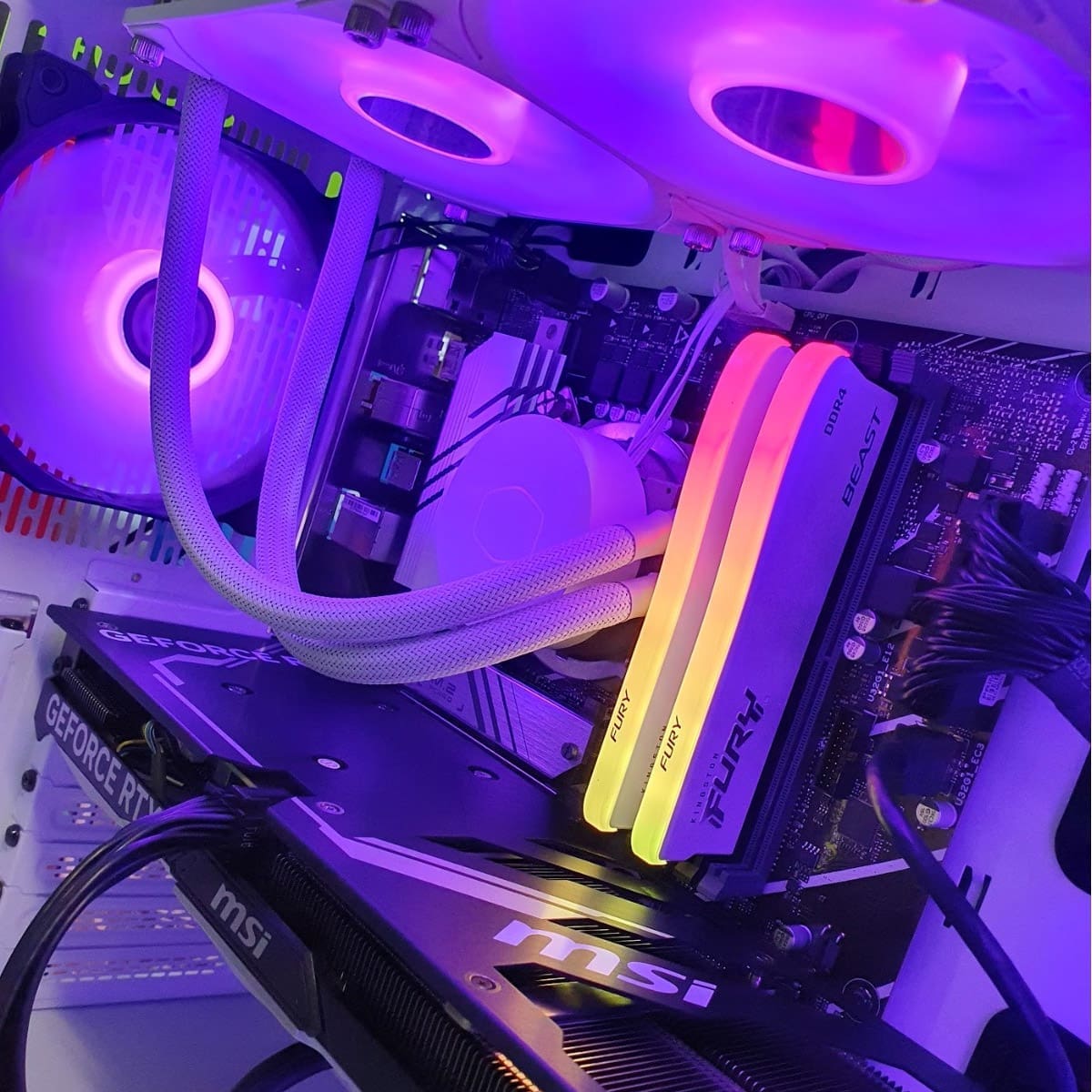 PC Gamer Cruiser White 4060 Ti - Bulltech Store