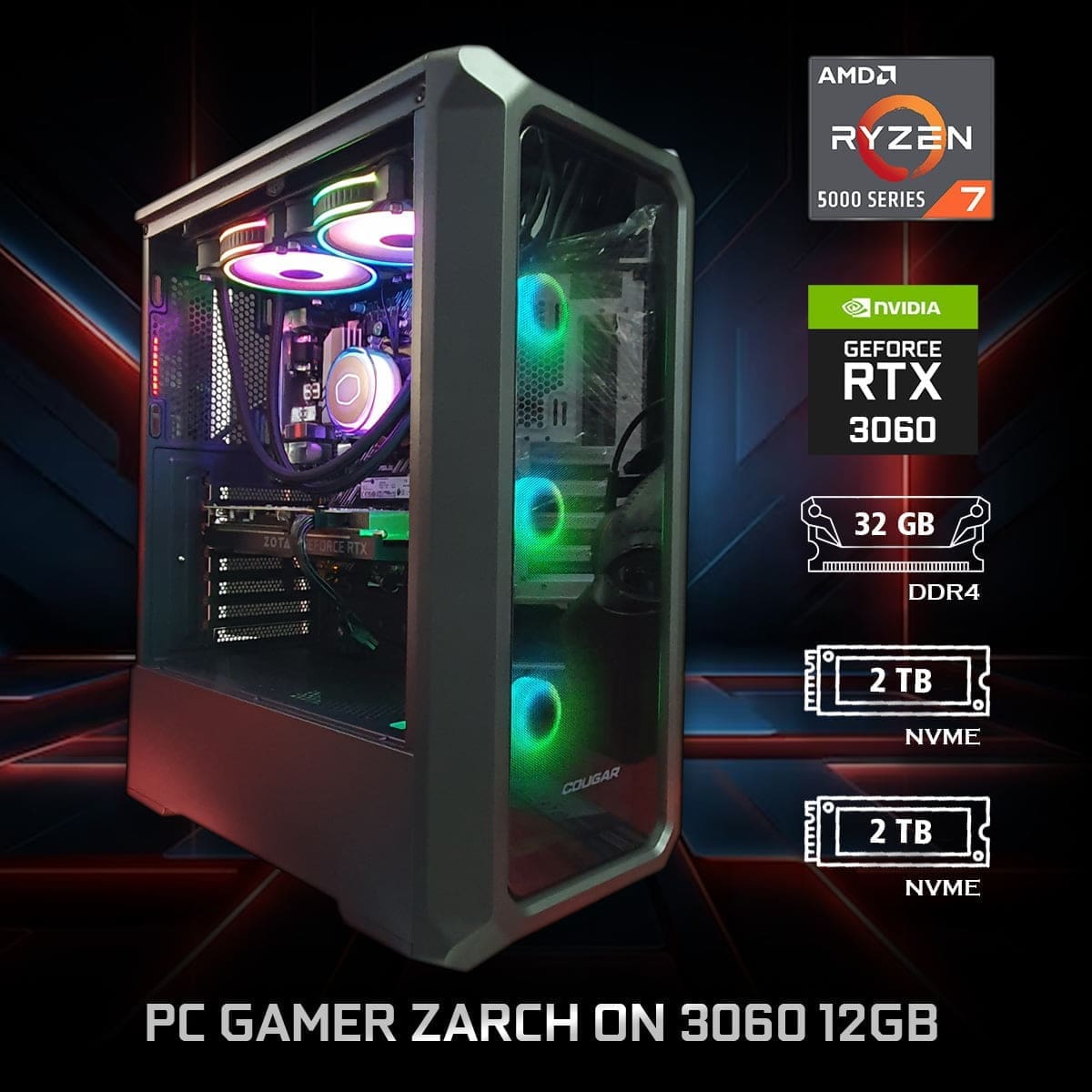 PC Gamer Zarch On 3060 12GB