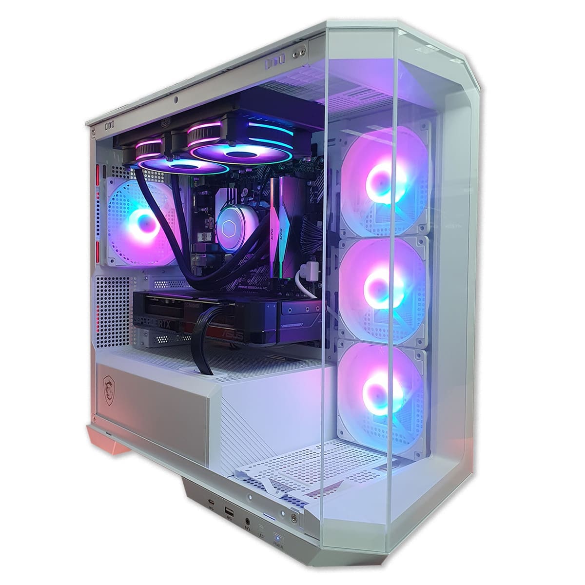 PC Gamer White Morbius 4070 - ASSEMBLED PRO COMPUTER - Bulltech Store