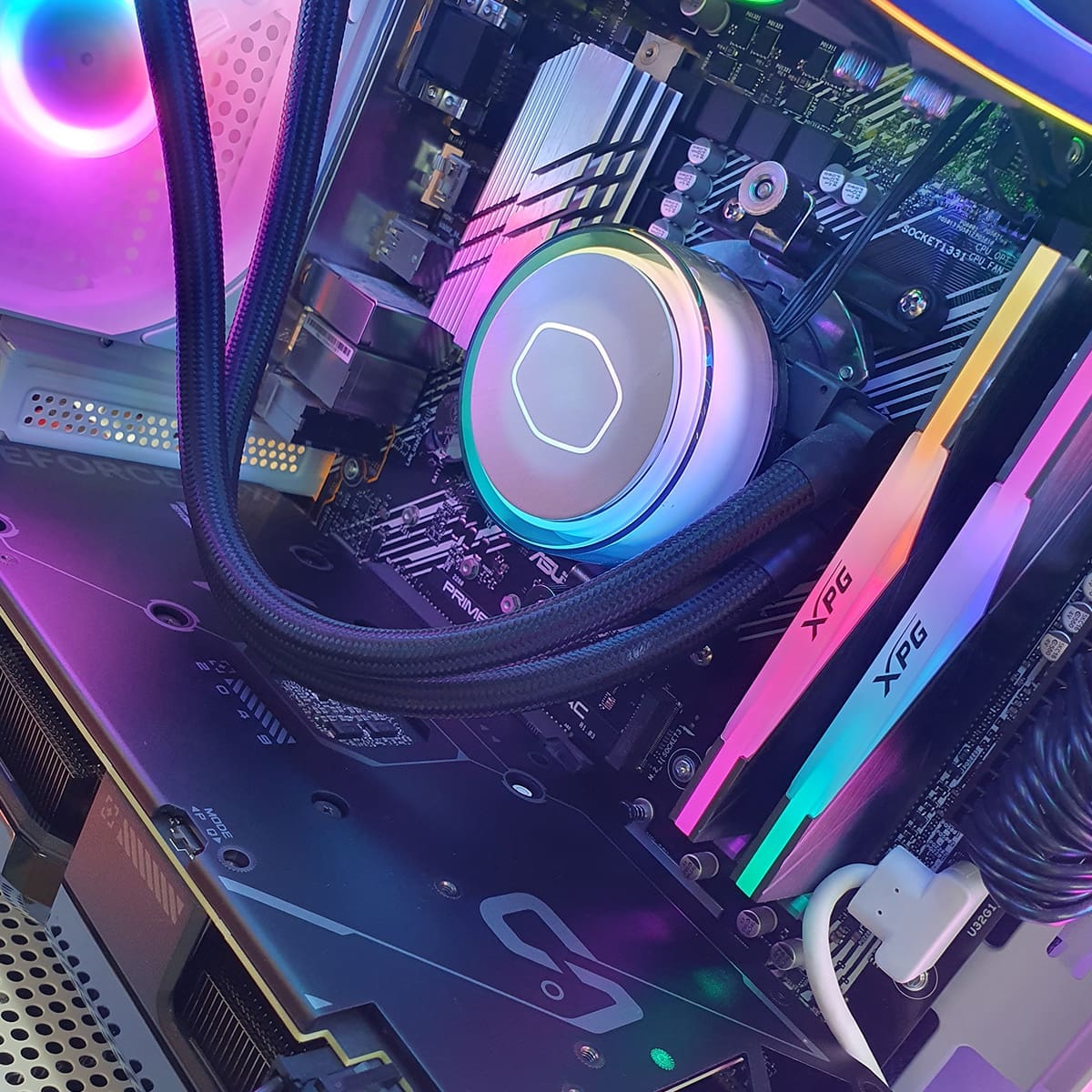 PC Gamer White Morbius 4070 - ASSEMBLED PRO COMPUTER - Bulltech Store