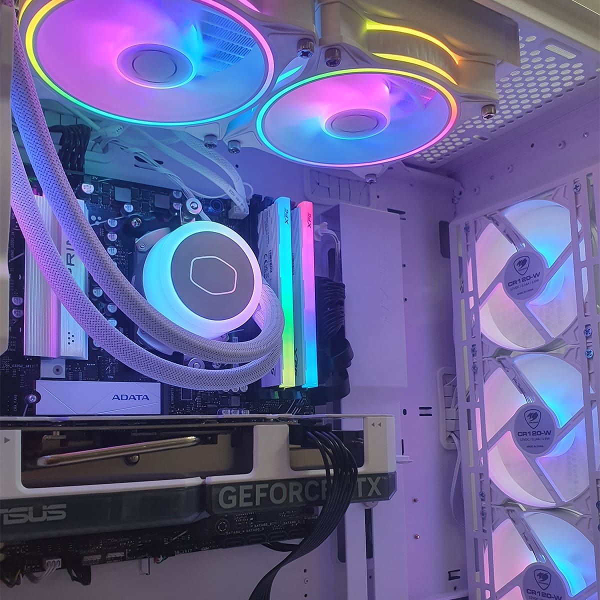 PC Gamer White Vermithor 7700X - ASSEMBLED PRO COMPUTER - Bulltech Store