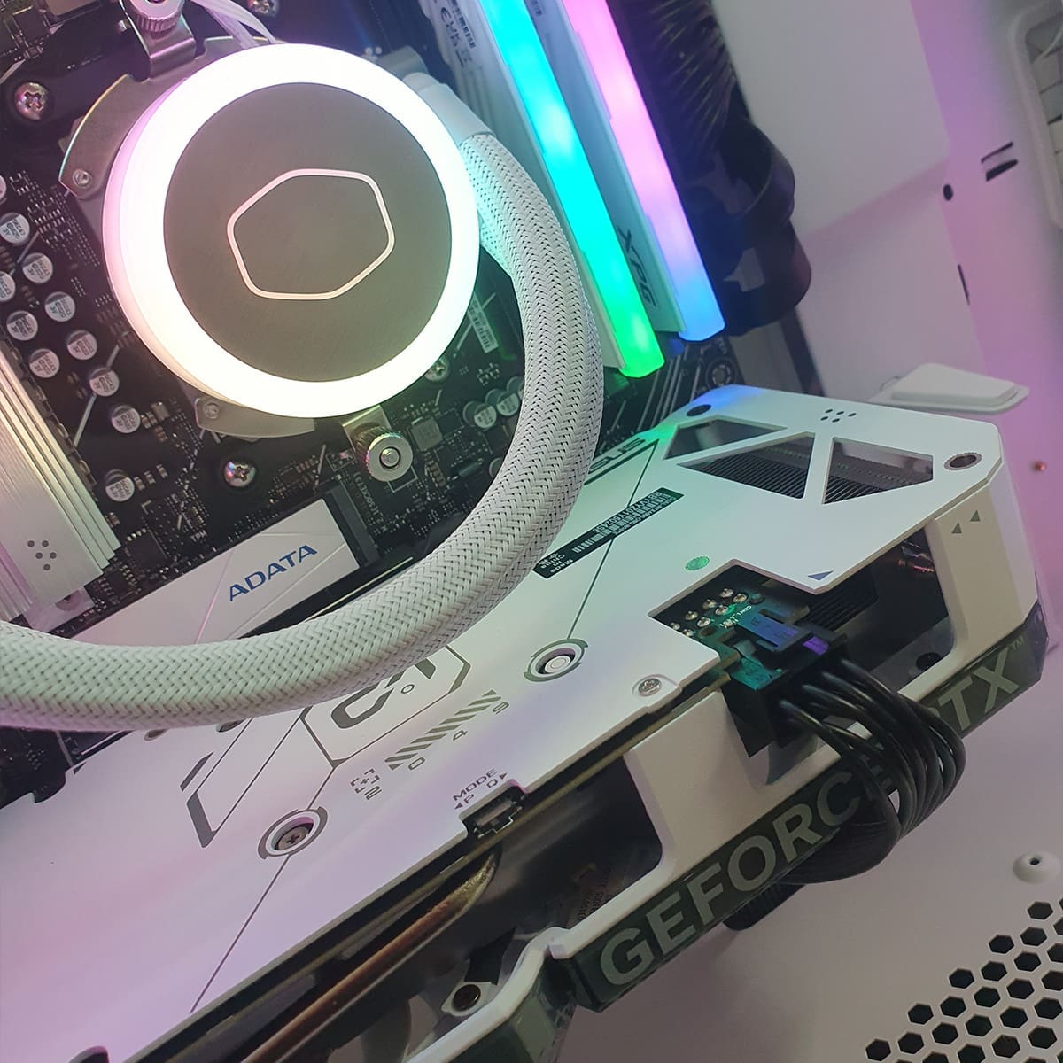 PC Gamer White Vermithor 7700X - ASSEMBLED PRO COMPUTER - Bulltech Store