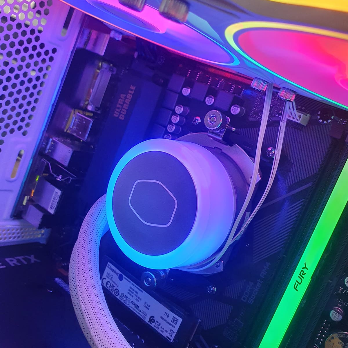 PC Gamer 4060 White Archon Ventus - ASSEMBLED PRO COMPUTER - Bulltech Store