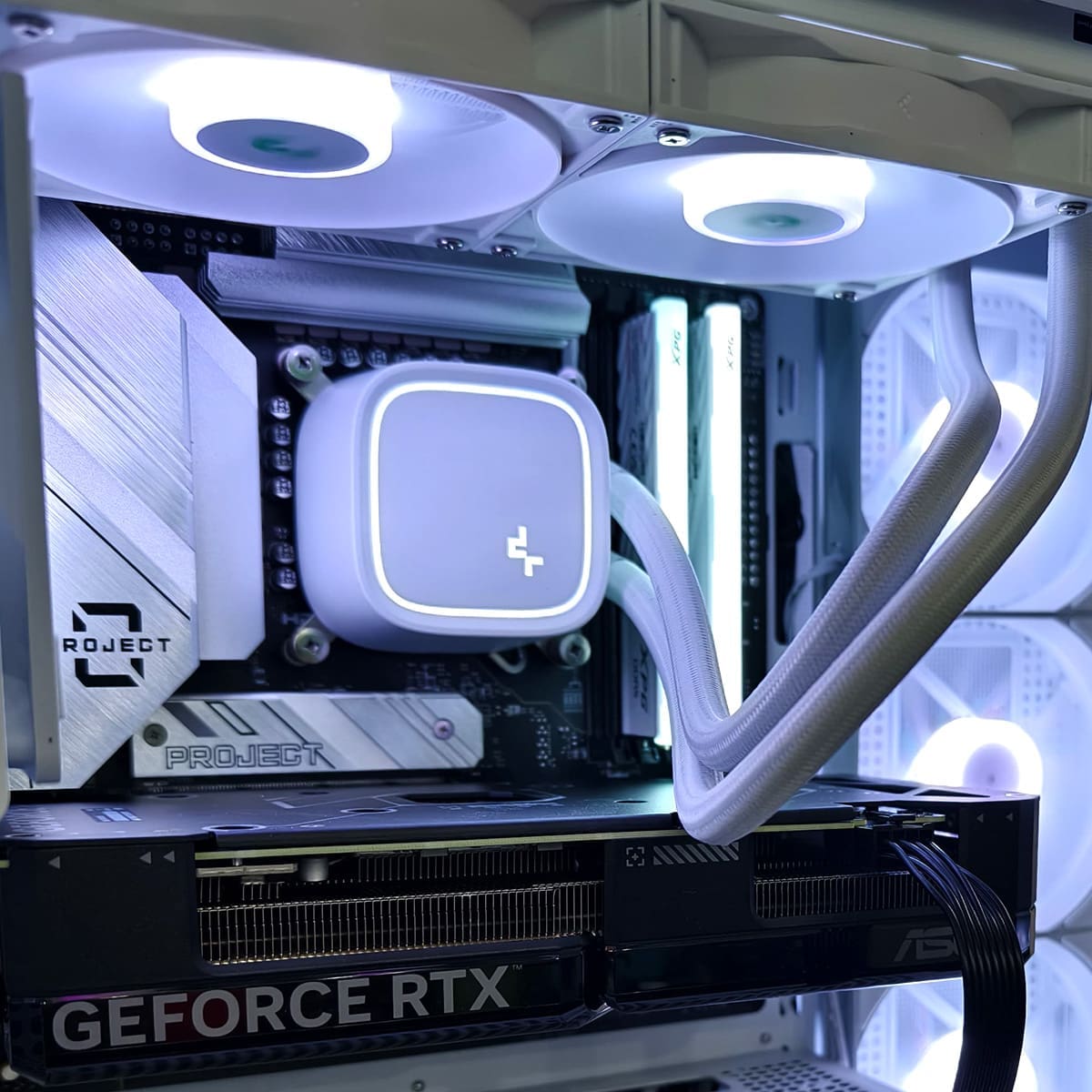 PC Gamer 4070 White Project Zero - Bulltech Store