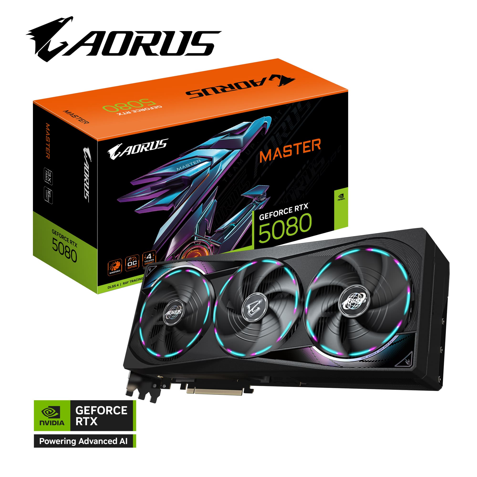 Tarjeta de Video AORUS GeForce RTX™ 5080 MASTER 16G GIGABYTE - ASSEMBLED PRO COMPUTER - Bulltech Store - Tienda en CDMX