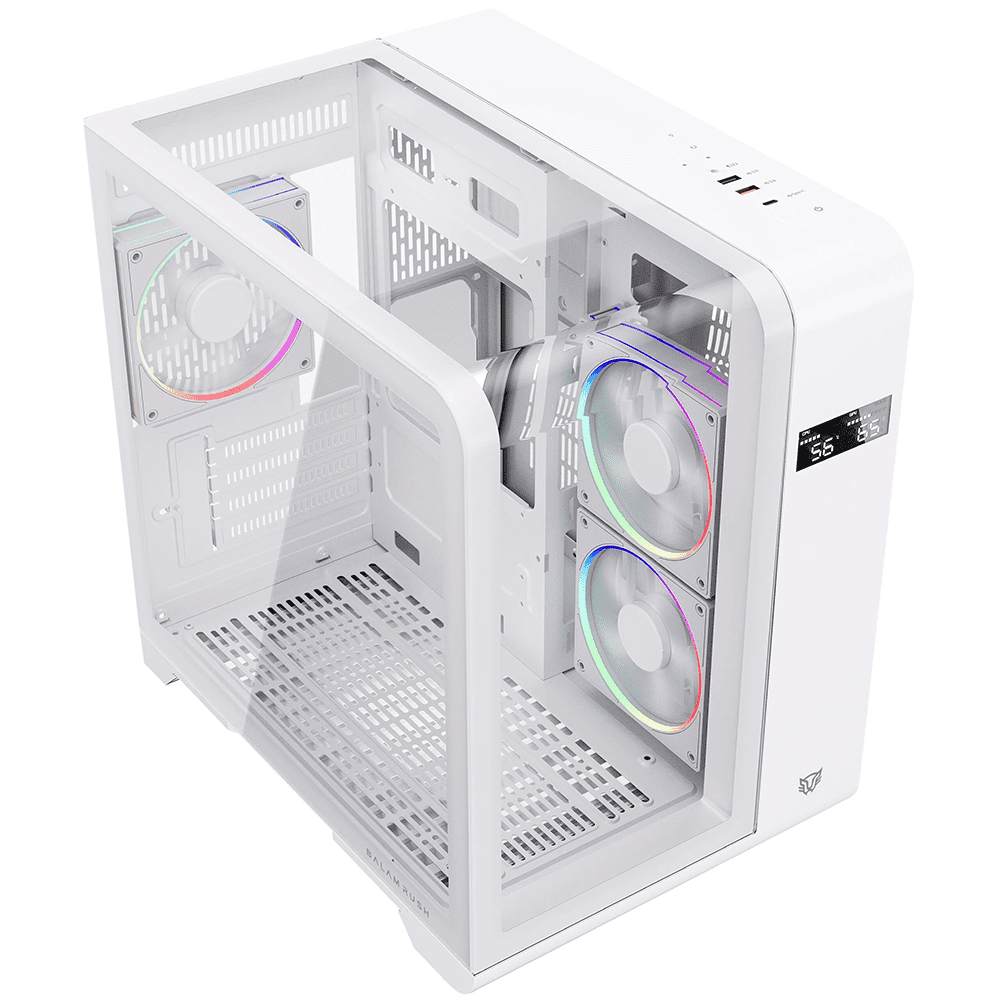 Gabinete Balam Rush Tank Expert Curve 6400 Blanco - ASSEMBLED PRO COMPUTER - Bulltech Store - Tienda en CDMX