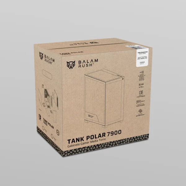 Gabinete Balam Rush Tank Polar 7900 Blanco - ASSEMBLED PRO COMPUTER - Bulltech Store - Tienda en CDMX