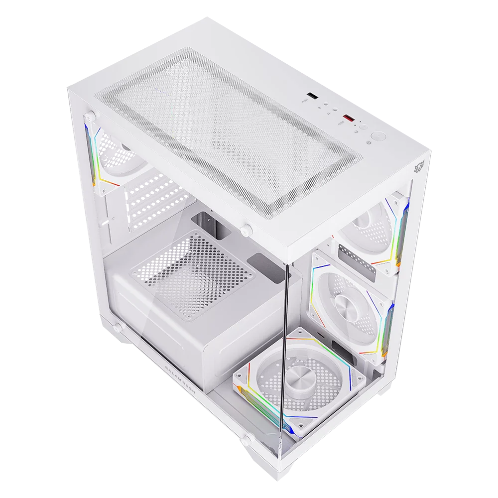 Gabinete Balam Rush Tank Perform 3600 Blanco - ASSEMBLED PRO COMPUTER - Bulltech Store - Tienda en CDMX