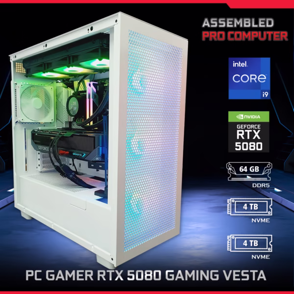 PC Gamer RTX 5080 Gaming Vesta - ASSEMBLED PRO COMPUTER - Bulltech Store - Tienda en CDMX