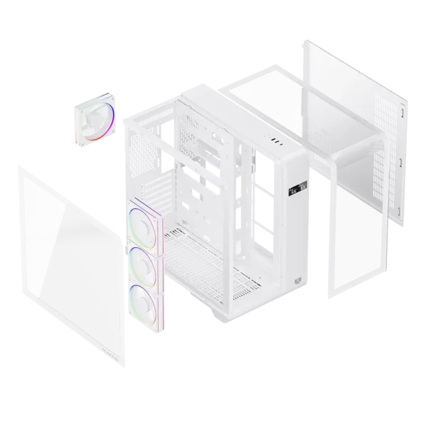 Gabinete Balam Rush Tank Expert Curve 7400 Blanco - ASSEMBLED PRO COMPUTER - Bulltech Store - Tienda en CDMX