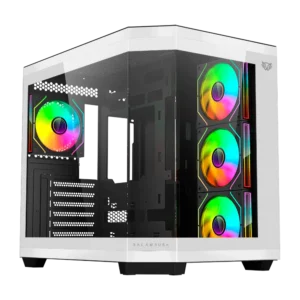 Gabinete Balam Rush Tank Master 9600 TB Negro y Blanco - ASSEMBLED PRO COMPUTER - Bulltech Store - Tienda en CDMX