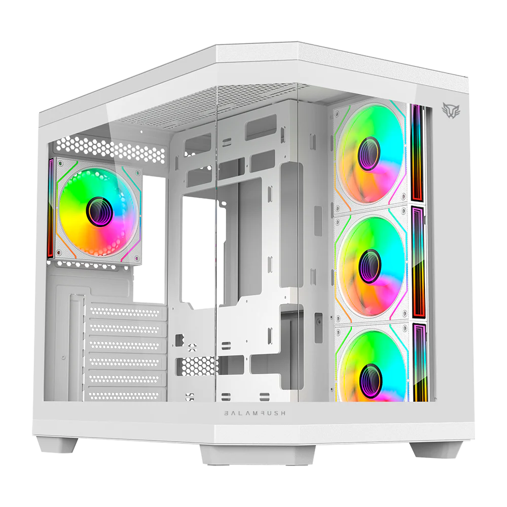 Gabinete Balam Rush Tank Master 9600 TB Blanco - ASSEMBLED PRO COMPUTER - Bulltech Store - Tienda en CDMX