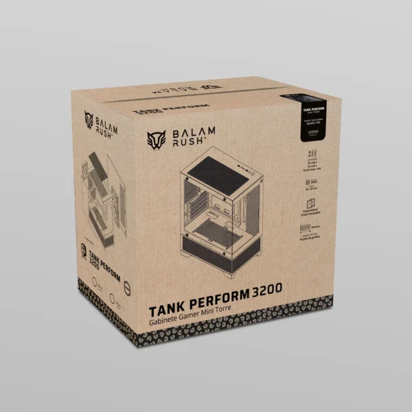 Gabinete Gamer Mini Torre Tank Perform 3200 Negro - ASSEMBLED PRO COMPUTER - Bulltech Store - Tienda en CDMX