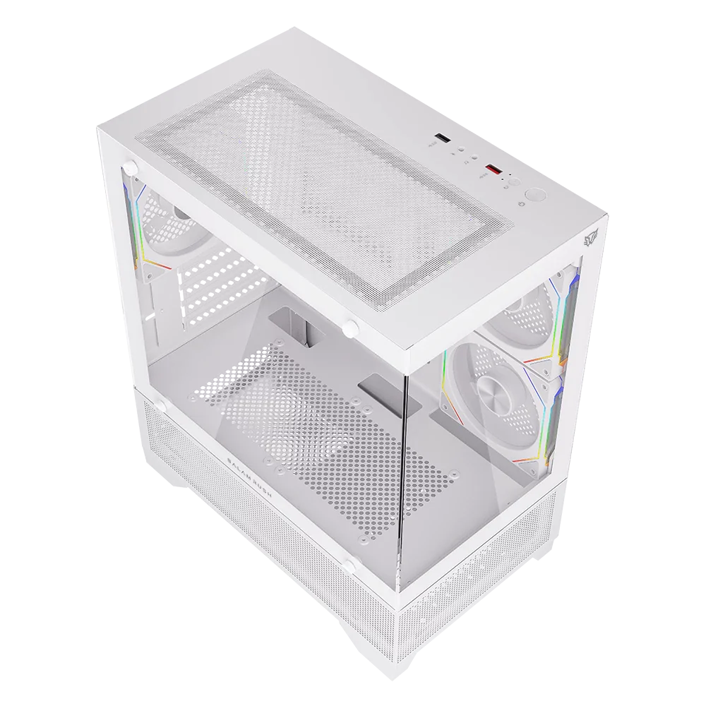 Gabinete Gamer Mini Torre Tank Perform 3200 Blanco - ASSEMBLED PRO COMPUTER - Bulltech Store - Tienda en CDMX