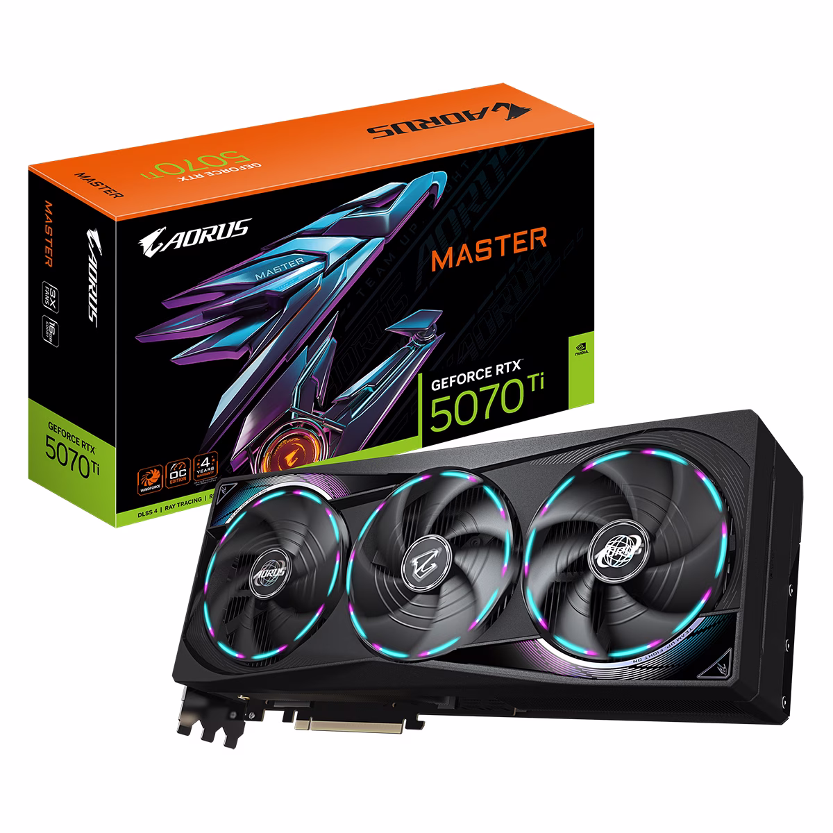 Tarjeta de Video AORUS GeForce RTX™ 5070 Ti MASTER 16G