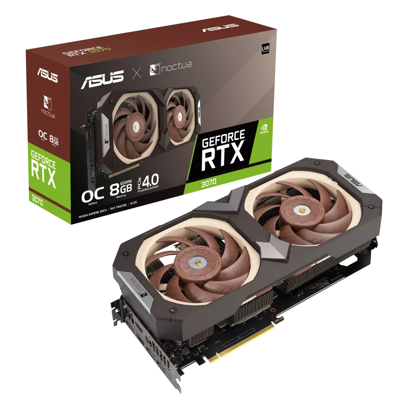 Tarjeta de Video ASUS GeForce RTX 3070 Noctua OC Edition 8GB GDDR6 - ASSEMBLED PRO COMPUTER - Bulltech Store - Tienda en CDMX