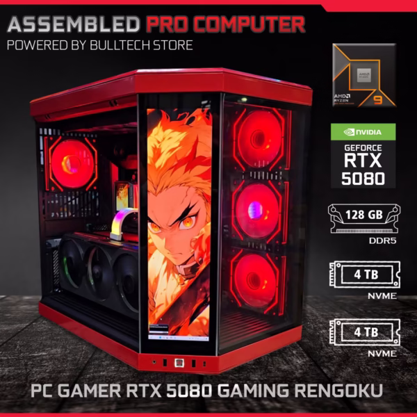 PC Gamer RTX 5080 Gaming Rengoku - ASSEMBLED PRO COMPUTER - Bulltech Store - Tienda en CDMX