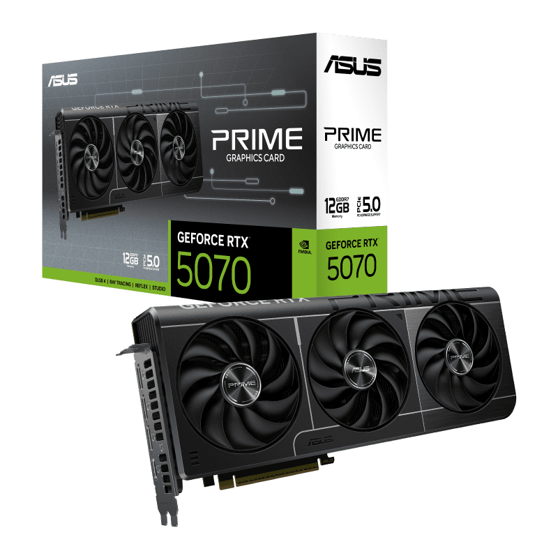 Tarjeta de Video ASUS PRIME GeForce RTX™ 5070 12GB GDDR7