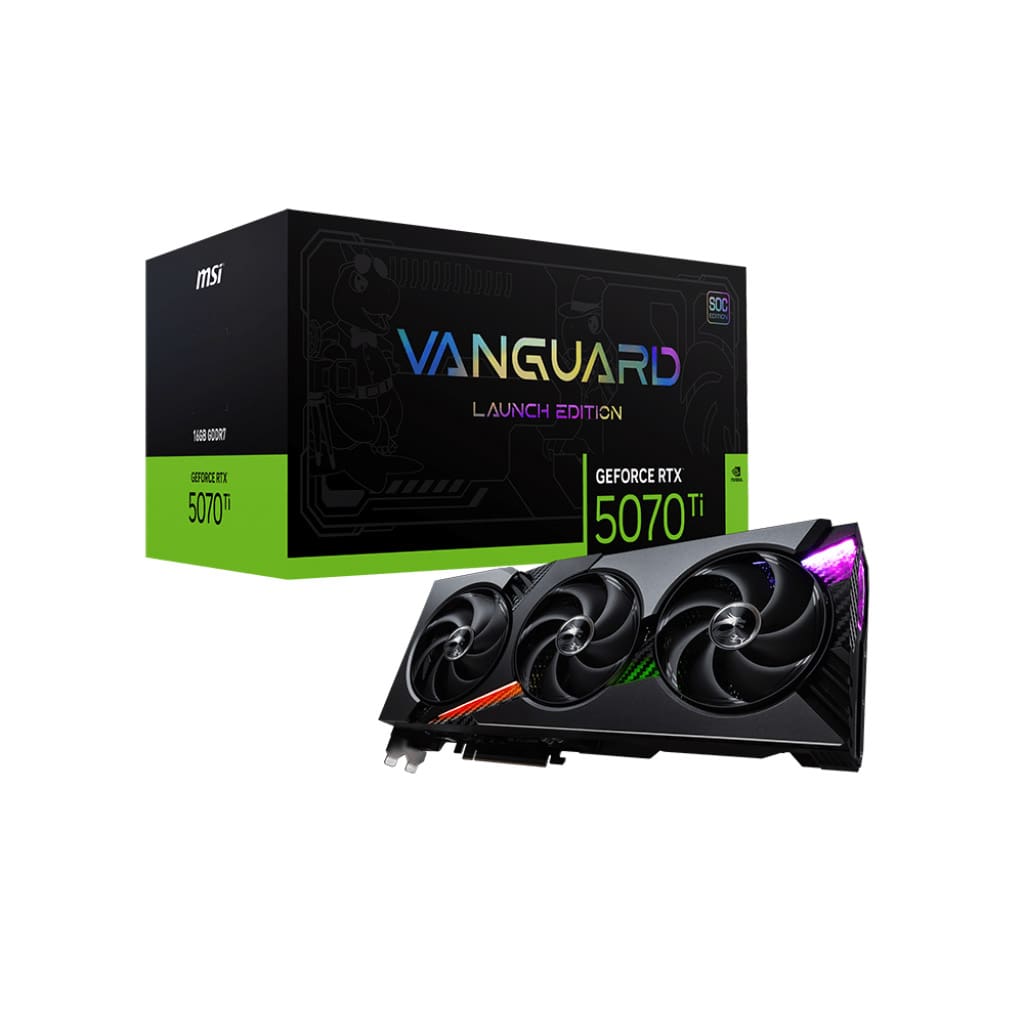 Tarjeta de Video GeForce RTX™ 5070 Ti 16G VANGUARD SOC LAUNCH EDITION