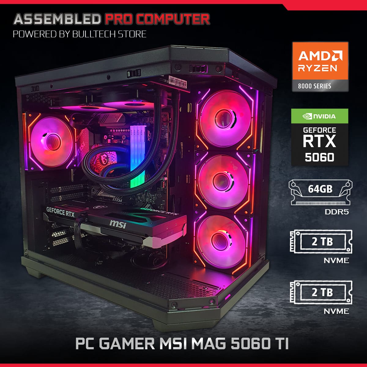 PC Gamer MSI MAG 5060 TI - Bulltech Store - Tienda en CDMX
