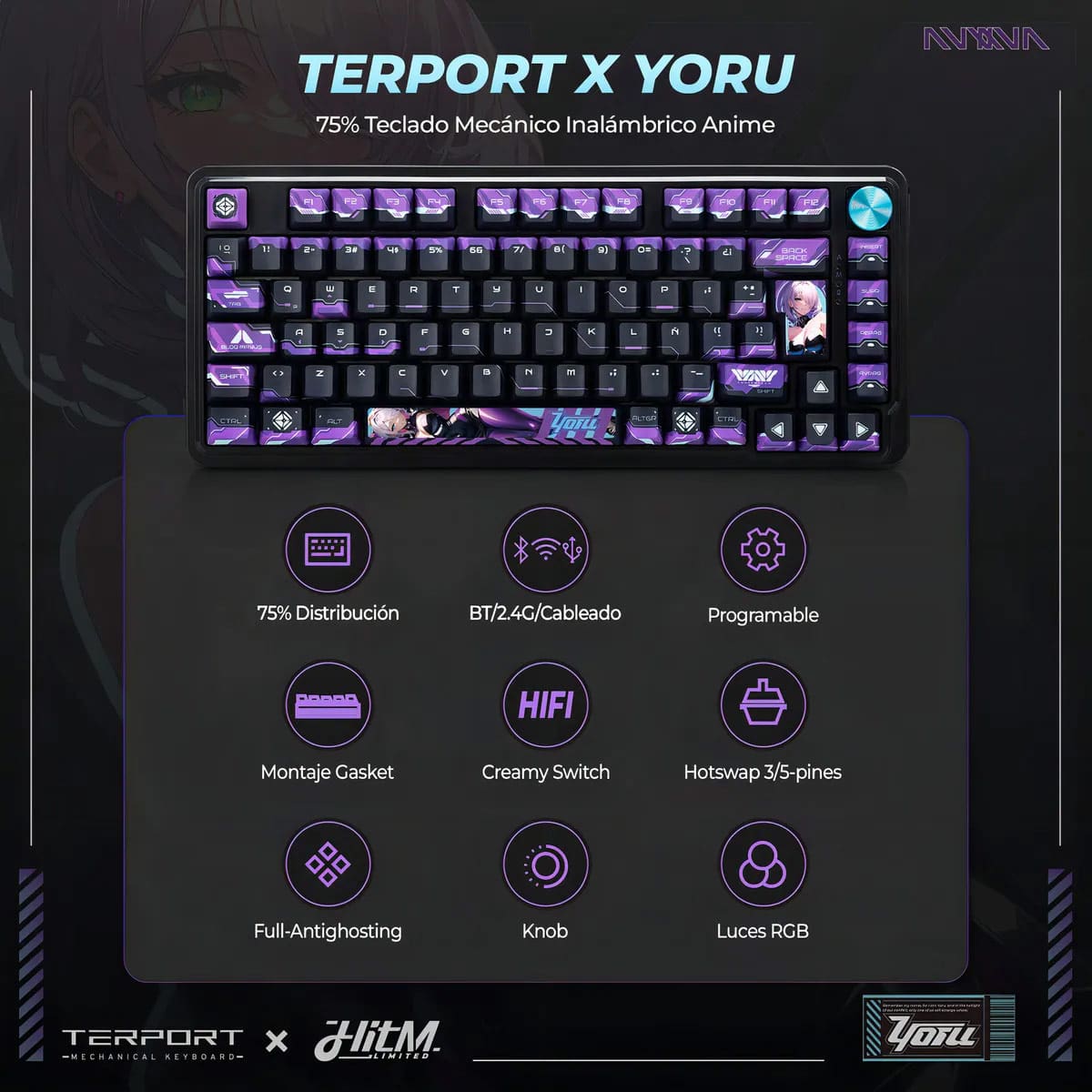 Teclado Mecánico Gamer Terport X Yoru - Bulltech Store - Tienda en CDMX